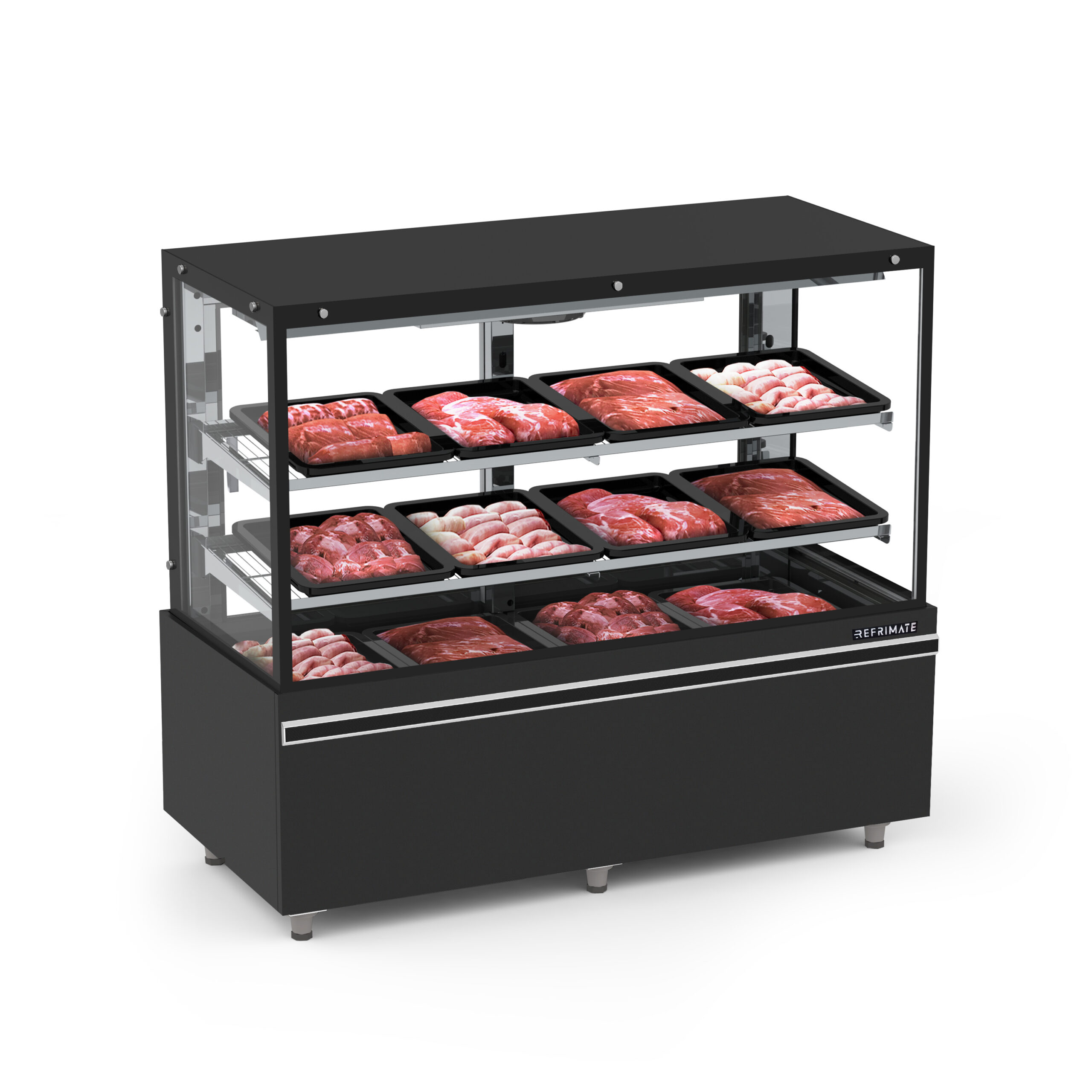 Refrimate Vanguard Straigh Glass Meat Display Case - EAVTP - Image 2