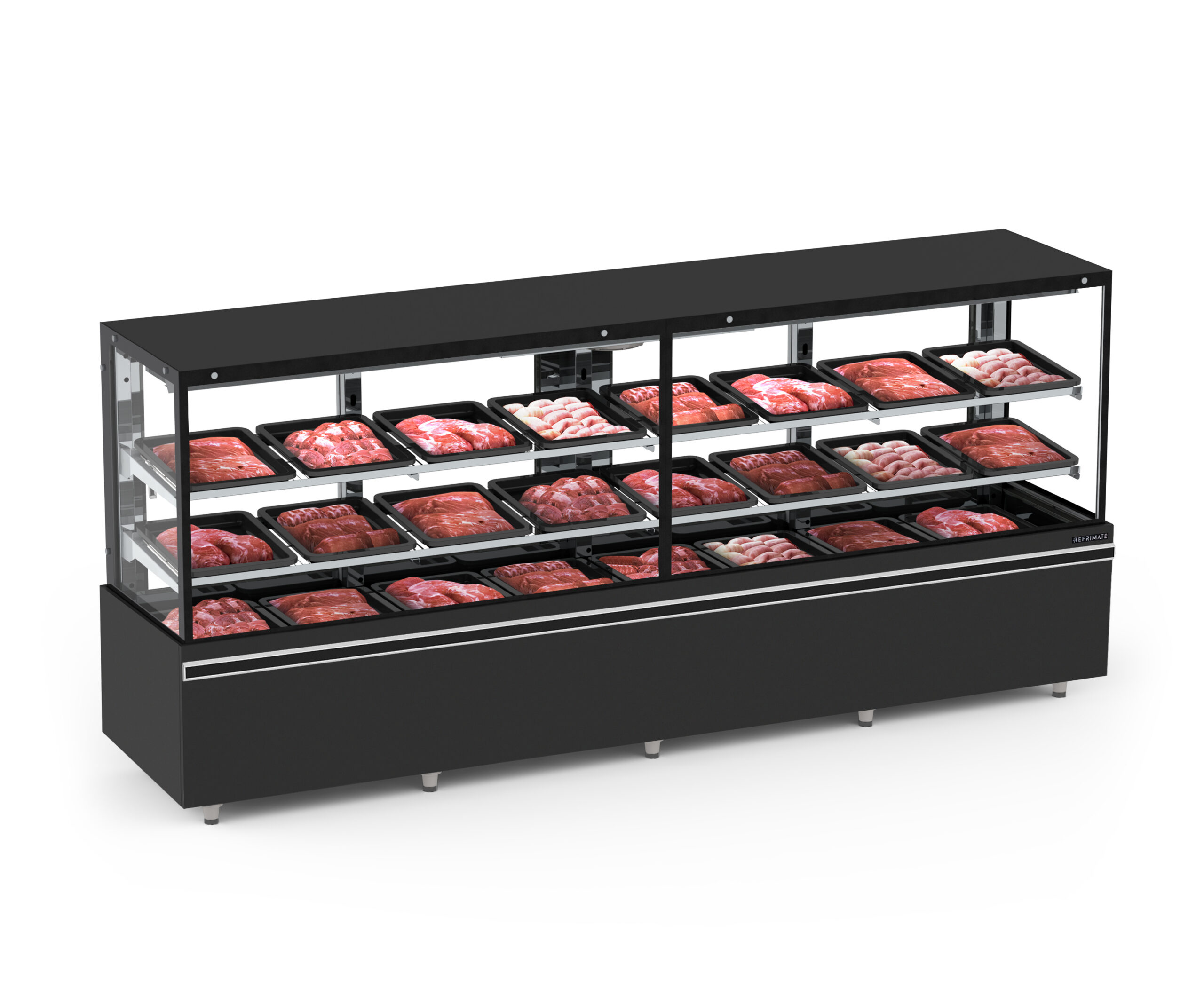 Refrimate Vanguard Straigh Glass Meat Display Case - EAVTP - Image 6