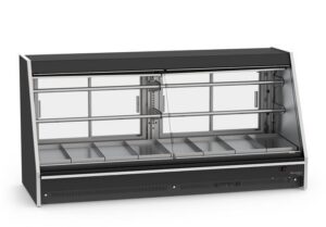 Nacional Frio Angular Glass Refrigerated Meat Display - EVAVAEP